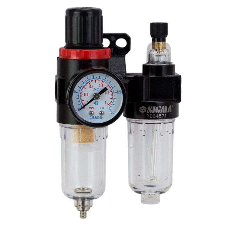 SIGMA Блок подготовки воздуха в сборе 500 л/мин 1/4" (7034571)