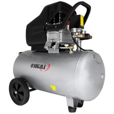 SIGMA Компрессор одноцилиндровый 1.8кВт 230л/мин 8бар 50л (2 крана) (7043141)