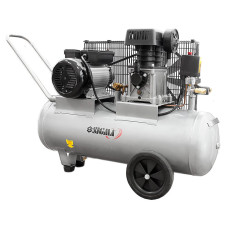 SIGMA Компрессор двухцилиндровый ременный 2.5кВт 335л/мин 10бар 50л (2 крана) (7044121)