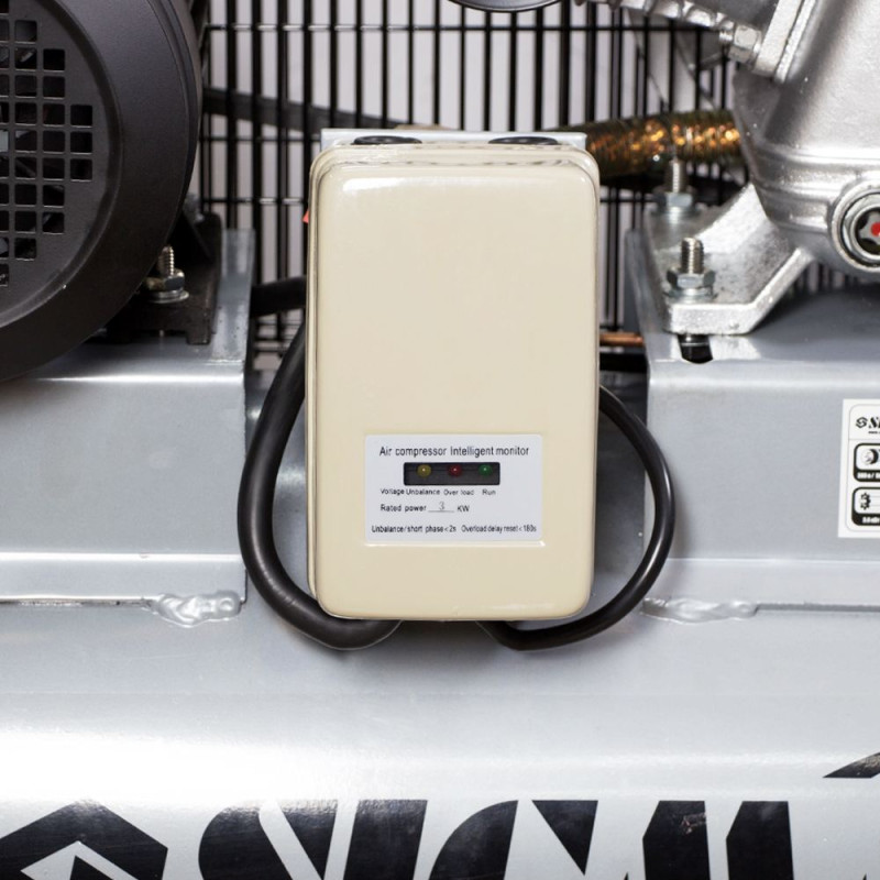 SIGMA Компрессор ременный трехцилиндровый 380В 3кВт 610л/мин 10бар 135л (7044711)