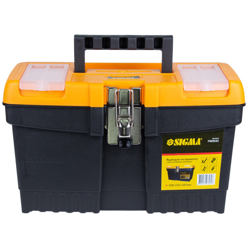 SIGMA Ящик для инструмента (металлические замки) 320×155×187мм (7403531)