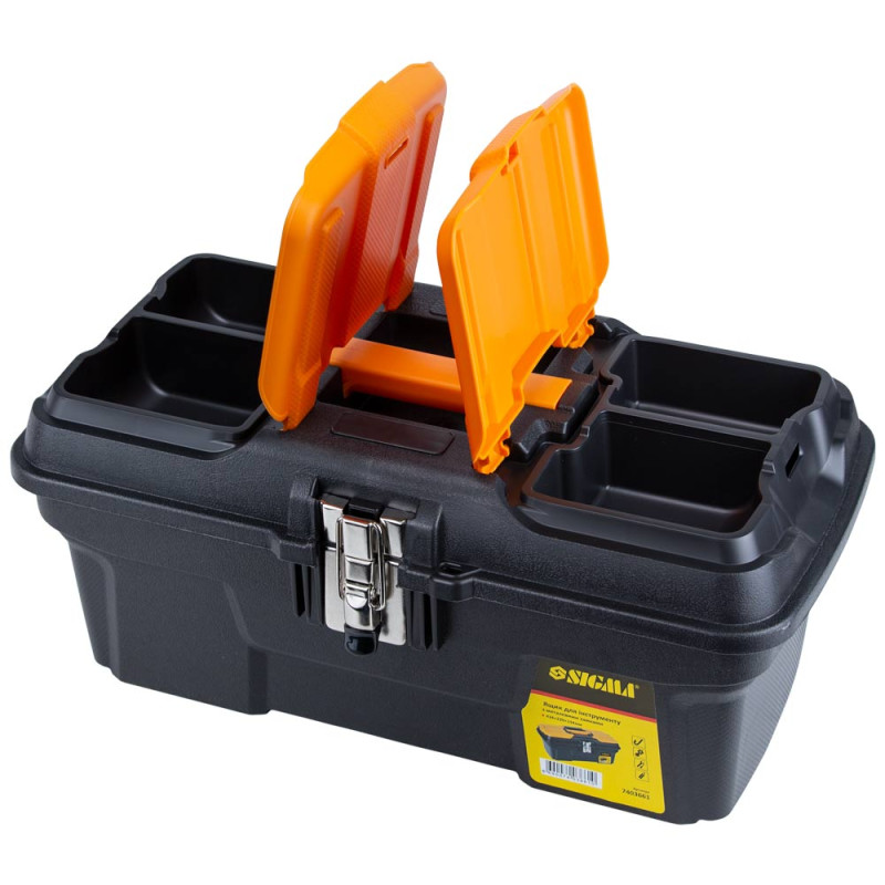 SIGMA Ящик для инструмента (металлические замки) 434×239×194мм (7403661)