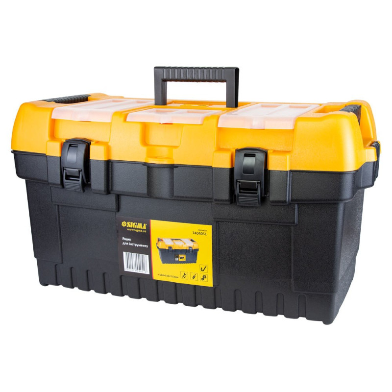 SIGMA Набор ящиков для инструмента 4в1 320×155×139мм, 413×212×186мм, 486×267×242мм, 564×310×310мм (7404011)