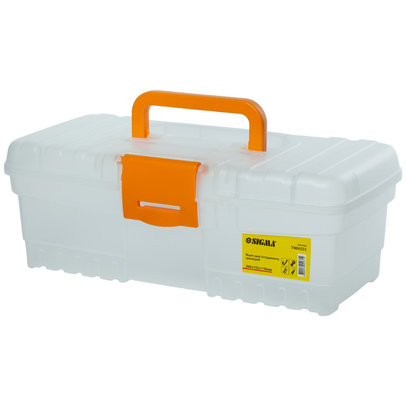 SIGMA Набор прозрачных ящиков для инструмента 2в1 300×155×110мм, 400×205×147мм (7404221)