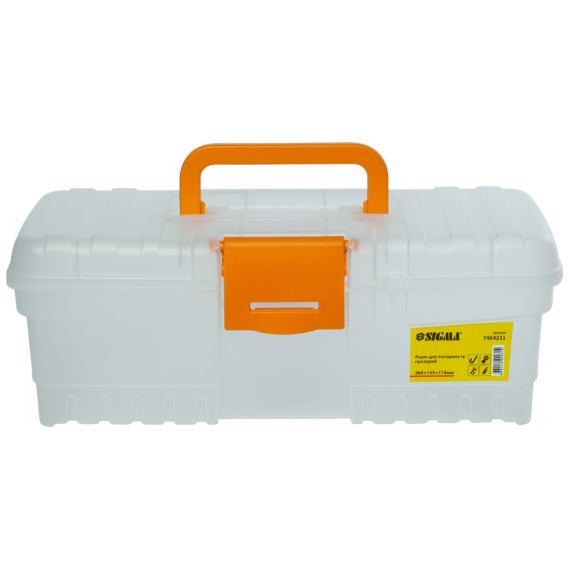 SIGMA Набор прозрачных ящиков для инструмента 2в1 300×155×110мм, 400×205×147мм (7404221)