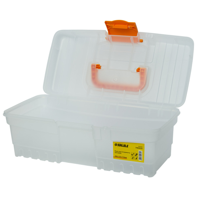 SIGMA Набор прозрачных ящиков для инструмента 2в1 300×155×110мм, 400×205×147мм (7404221)