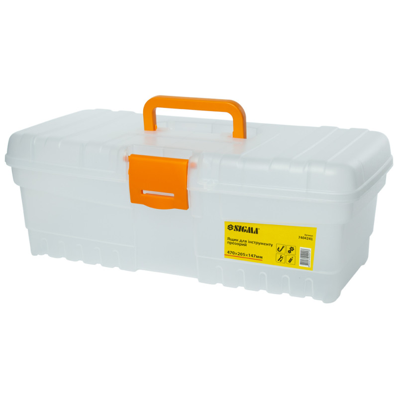 SIGMA Набор прозрачных ящиков для инструмента 2в1 300×155×110мм, 400×205×147мм (7404221)