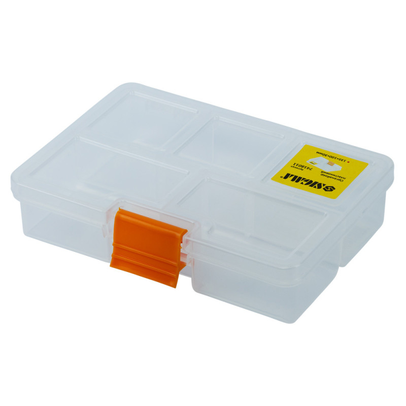 SIGMA Органайзер пластиковый (прозрачный) 135×100×30мм (7418011)