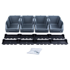 SIGMA Набор лотков для метизов 8шт с креплениями (серый) (7418291)