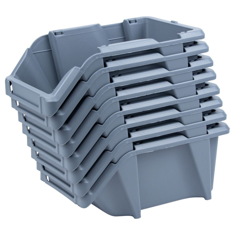 SIGMA Набор лотков для метизов 8шт с креплениями (серый) (7418291)