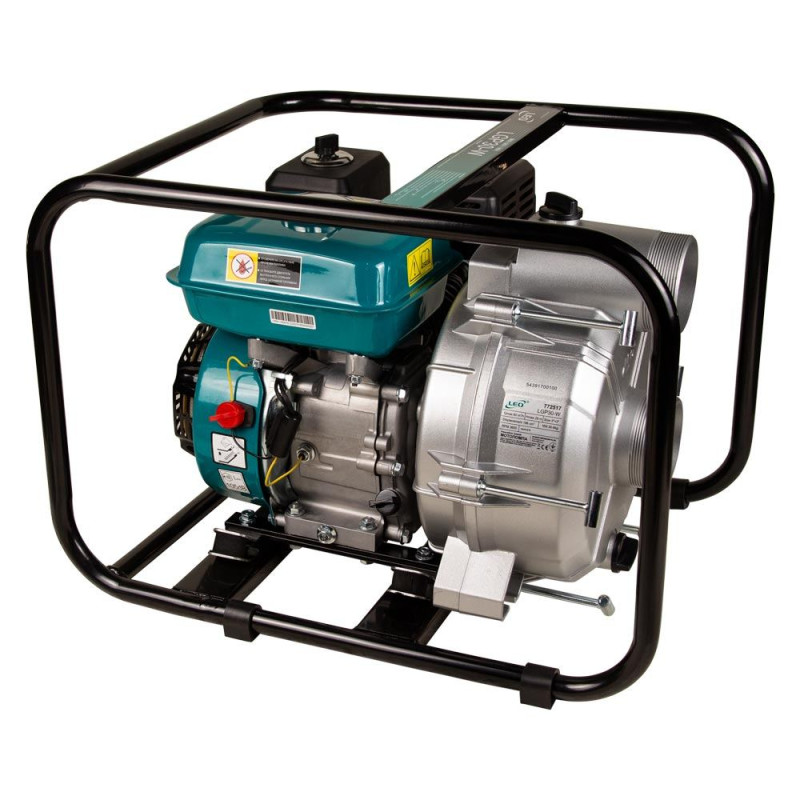 Leo Мотопомпа 6.5 л.с. Hmax 29м Qmax 60м³/ч (четырехтактный) для грязной воды LGP30-W (772517)