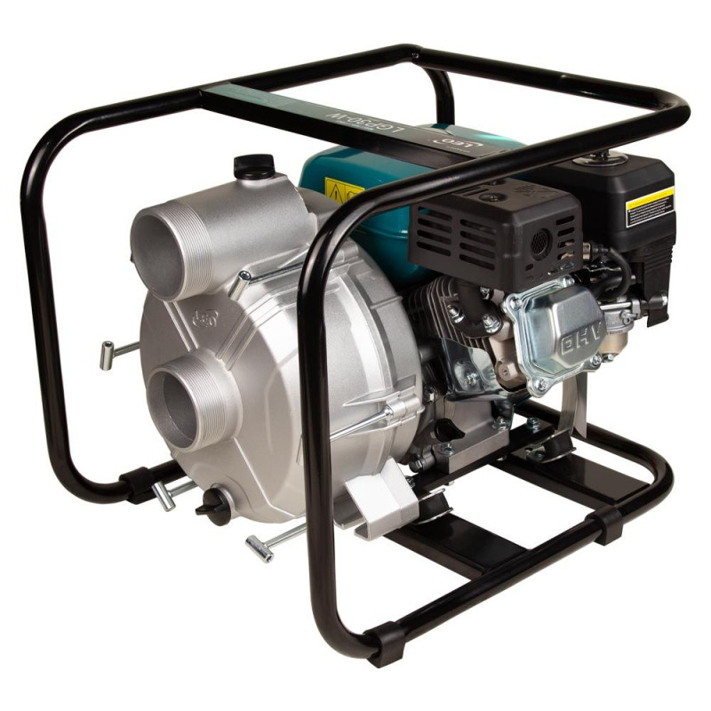 Leo Мотопомпа 6.5 л.с. Hmax 29м Qmax 60м³/ч (четырехтактный) для грязной воды LGP30-W (772517)