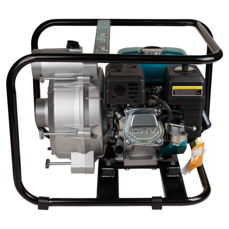 Leo Мотопомпа 6.5 л.с. Hmax 29м Qmax 60м³/ч (четырехтактный) для грязной воды LGP30-W (772517)