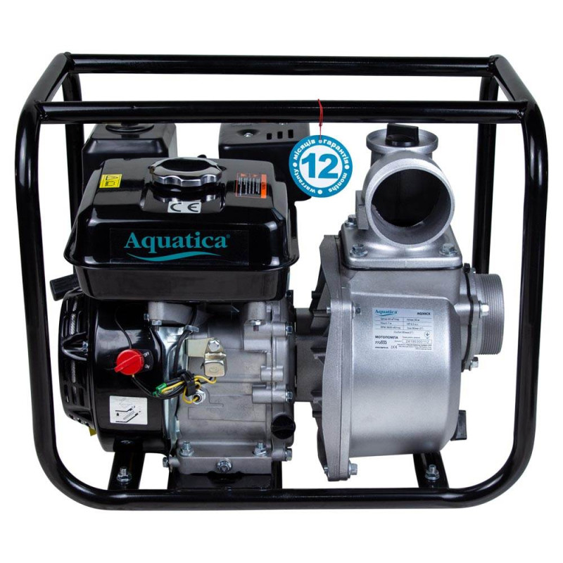 Aquatica Мотопомпа 7.5 к.с. Hmax 30м Qmax 70м³/год (4-х тактний) AQ30CX (772532)