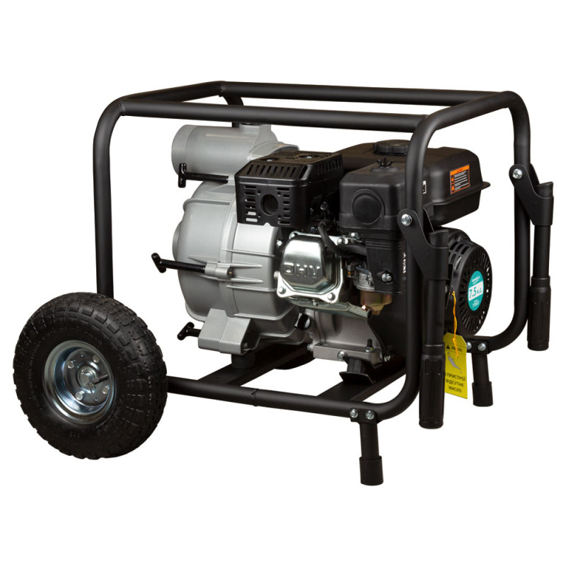 Aquatica Мотопомпа 7.5 к.с. Hmax 28м Qmax 70м³/год (4-х тактний) для брудної води (772537)