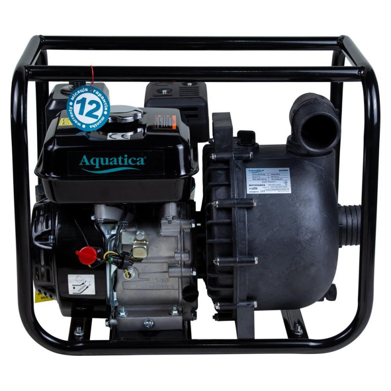 Aquatica Мотопомпа 7.5 к.с. Hmax 30м Qmax 38м³/год (4-х тактний) для агресивного середовища (772539)
