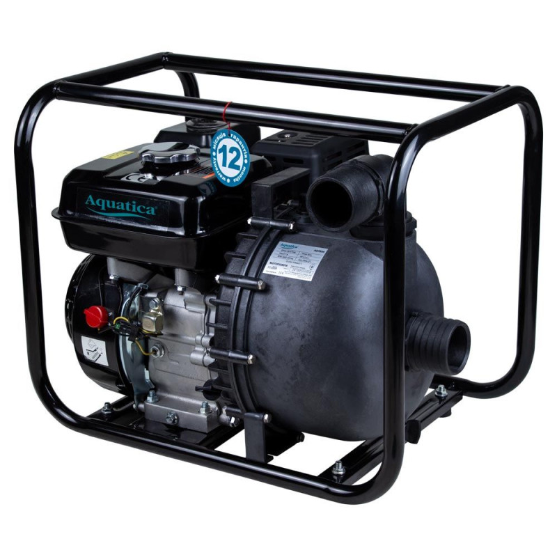 Aquatica Мотопомпа 7.5 к.с. Hmax 30м Qmax 38м³/год (4-х тактний) для агресивного середовища (772539)