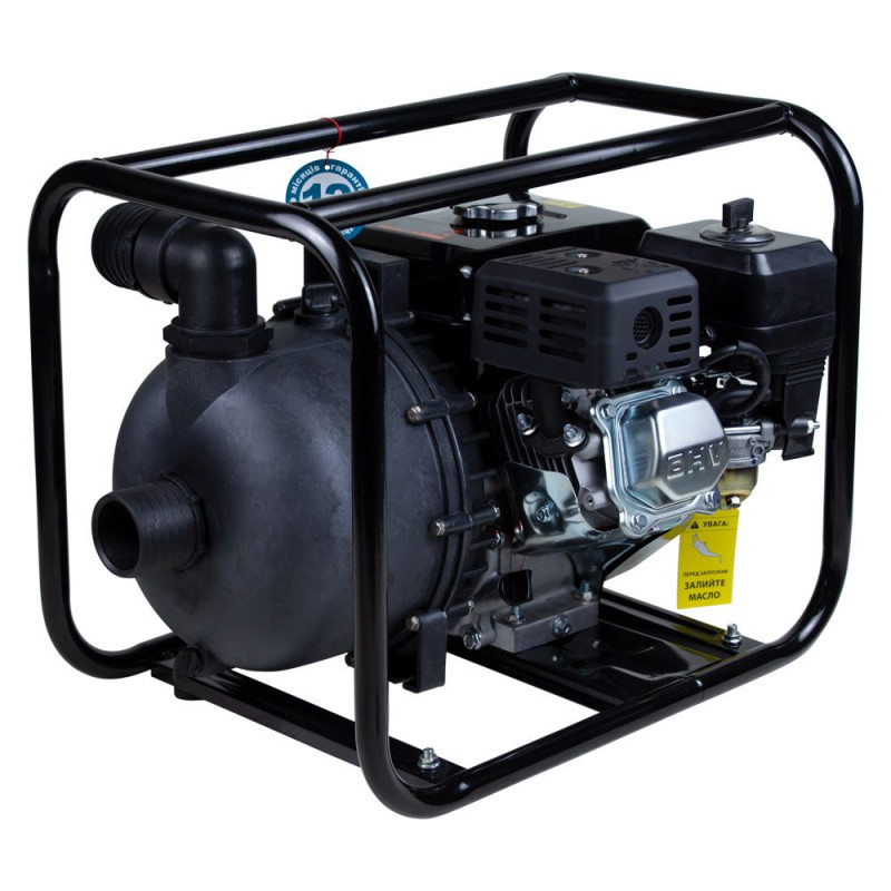 Aquatica Мотопомпа 7.5 к.с. Hmax 30м Qmax 38м³/год (4-х тактний) для агресивного середовища (772539)