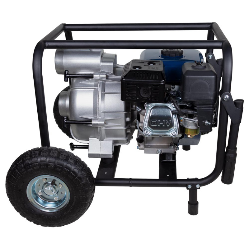 WETRON Мотопомпа 7.5 л.с. Hmax 26м Qmax 60м³/ч (4-х тактный) для грязной воды WM80W (772557)