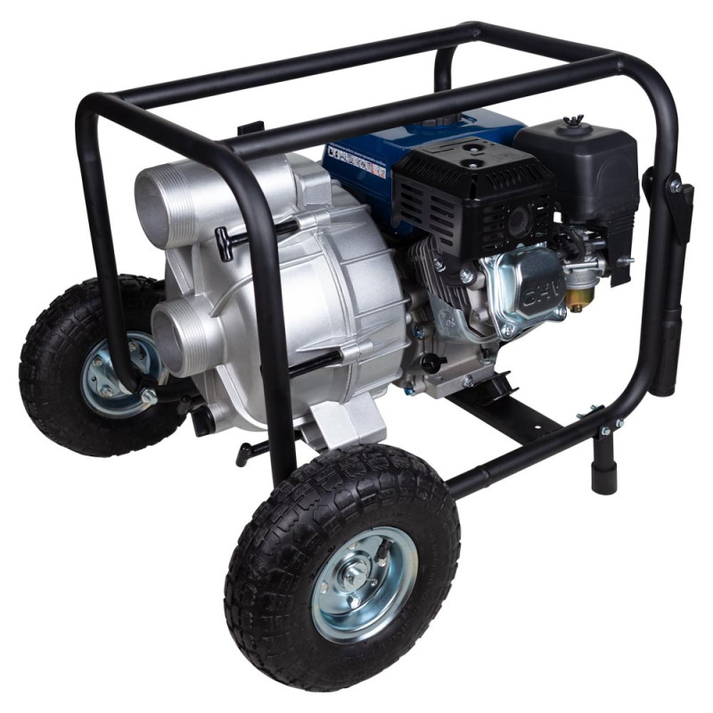 WETRON Мотопомпа 7.5 л.с. Hmax 26м Qmax 60м³/ч (4-х тактный) для грязной воды WM80W (772557)