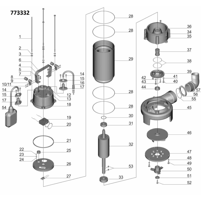 Aquatica Насос каналізаційний 1.3кВт Hmax 12м Qmax 300л/хв (з ножем) (773332)