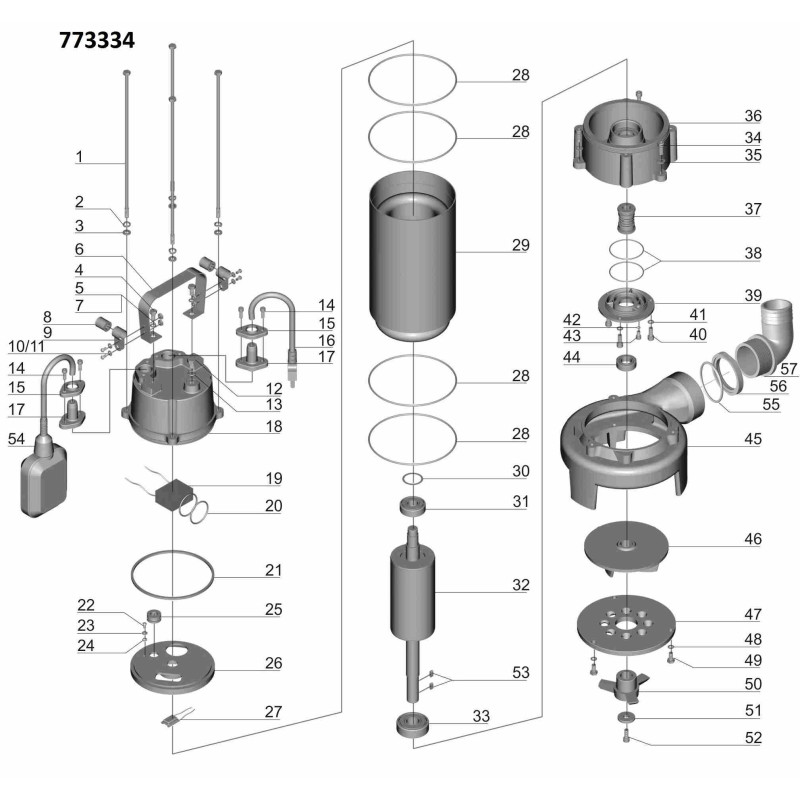 Aquatica Насос каналізаційний 1.8кВт Hmax 10м Qmax 400л/хв (з ножем) (773334)