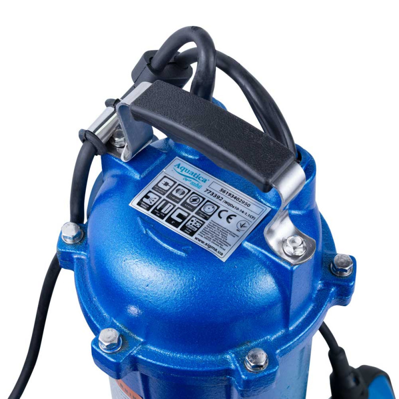 Aquatica Насос каналізаційний 1.1кВт Hmax 14м Qmax 340л/хв з ножем mid (773392)