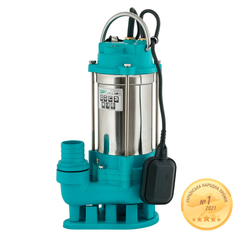 Aquatica Насос каналізаційний 0.75кВт Hmax 14м Qmax 275л/хв (нерж) (773422)