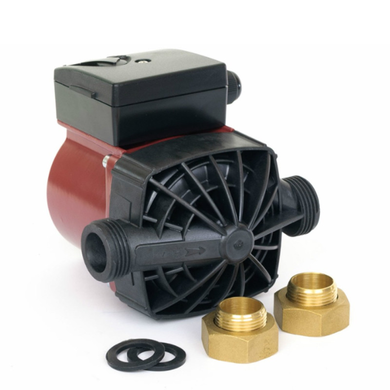 Aquatica Насос циркуляційний 100Вт Hmax 6м Qmax 75л/хв Ø1" 130мм (пластик)+гайки Ø¾" (774130)