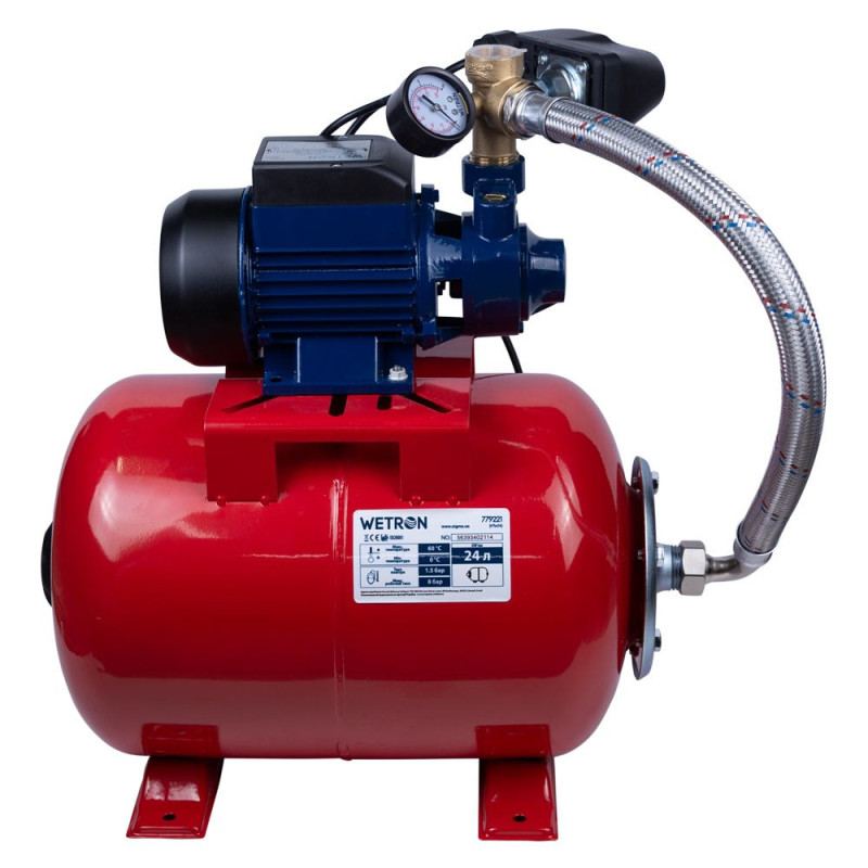 WETRON Станция 0.37кВт Hmax 35м Qmax 35л/мин (вихревой насос) 24л Украина QB60A5 (775011/24)