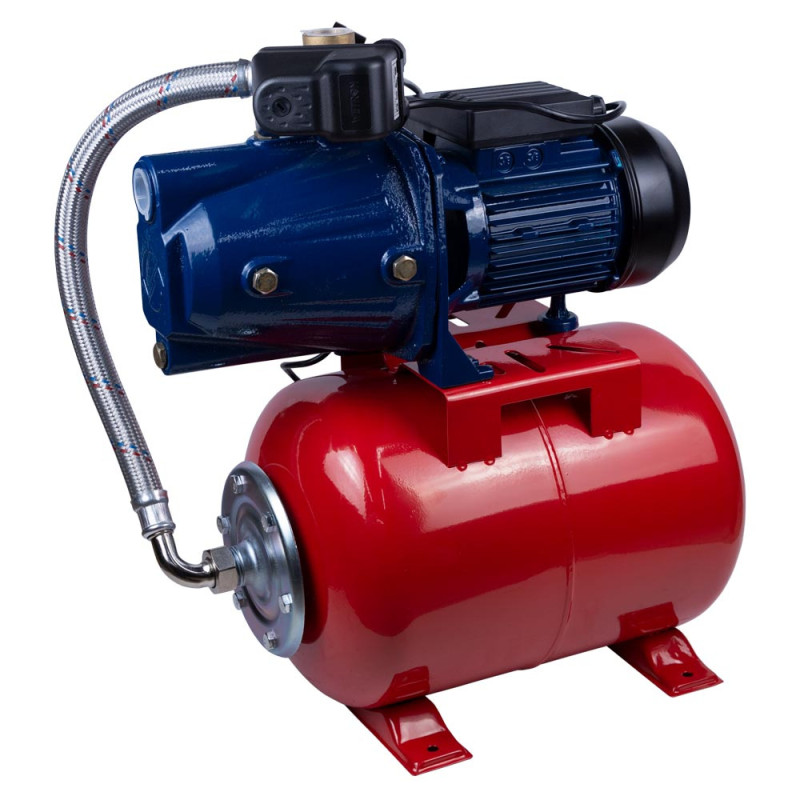 WETRON Станция 1.1кВт Hmax 52м Qmax 70л/мин (самовсасывающий насос) 24л Украина JET100AA5 (775038/24)