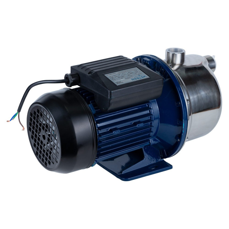 WETRON Насос центробежный самовсасывающий 0.75кВт Hmax 42м Qmax 50л/мин нерж JETS60 (775052)