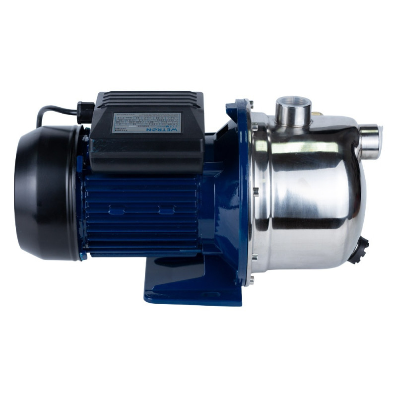 WETRON Насос центробежный самовсасывающий 0.75кВт Hmax 42м Qmax 50л/мин нерж JETS60 (775052)