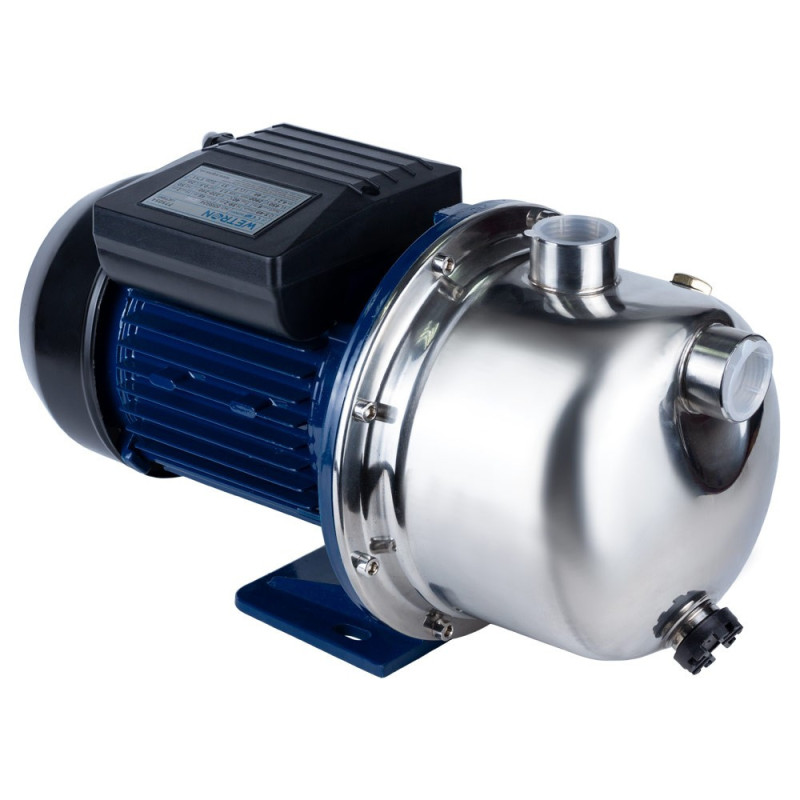 WETRON Насос центробежный самовсасывающий 1.1кВт Hmax 48м Qmax 60л/мин нерж JETS80 (775054)