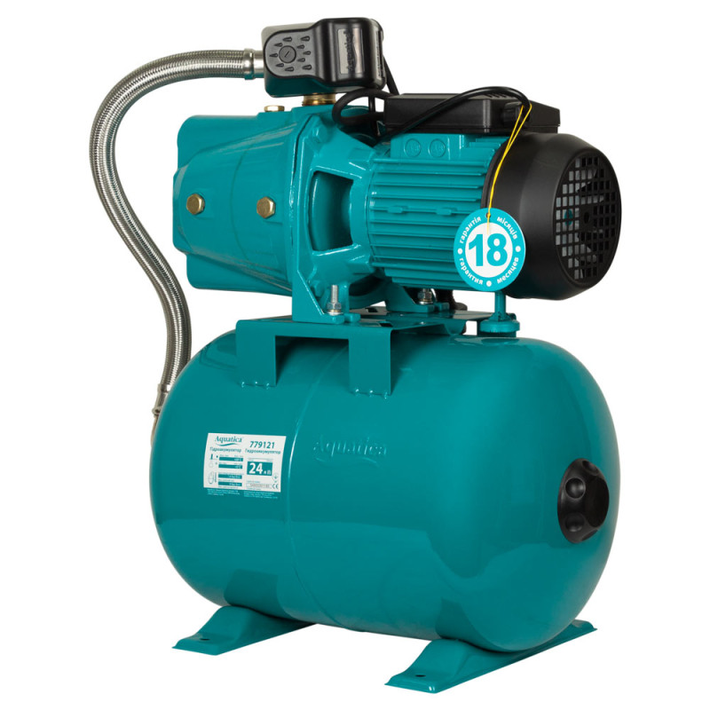 Aquatica Станція 1.1кВт Hmax 55м Qmax 70л/хв (самовсмоктуючий насос) 24л Україна (775088/24)