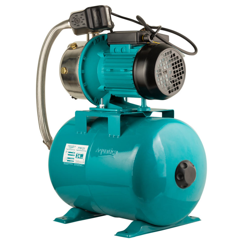 Aquatica Станція 0.75кВт Hmax 46м Qmax 50л/хв (самовсмоктуючий насос нерж) 24л Україна (775097/24)