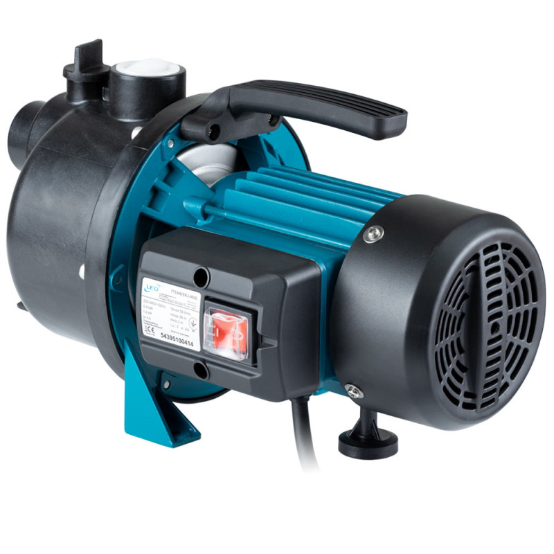 Leo Насос центробежный самовсасывающий 0.8кВт Hmax 40м Qmax 60л/мин пластик EKJ-802P (775307)