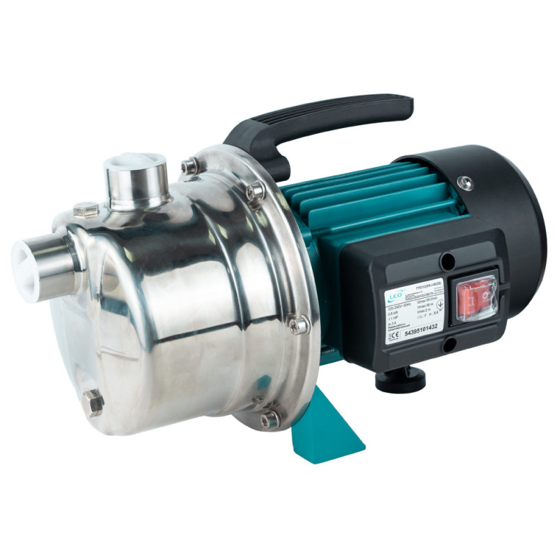 Leo Насос центробежный самовсасывающий 0.6кВт Hmax 35м Qmax 50л/мин нерж EKJ-602S (775311)