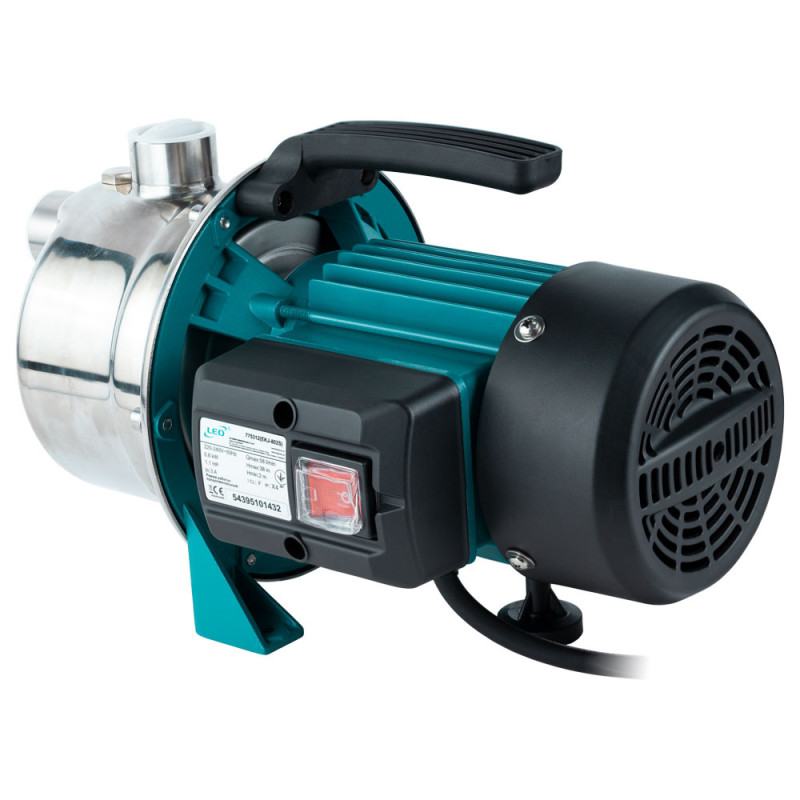 Leo Насос центробежный самовсасывающий 0.8кВт Hmax 40м Qmax 60л/мин нерж EKJ-802S (775312)