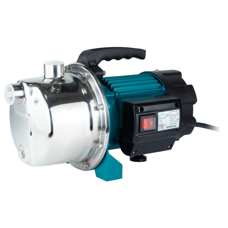 Leo Насос центробежный самовсасывающий 1.0кВт Hmax 44м Qmax 73л/мин нерж EKJ-1002S (775313)