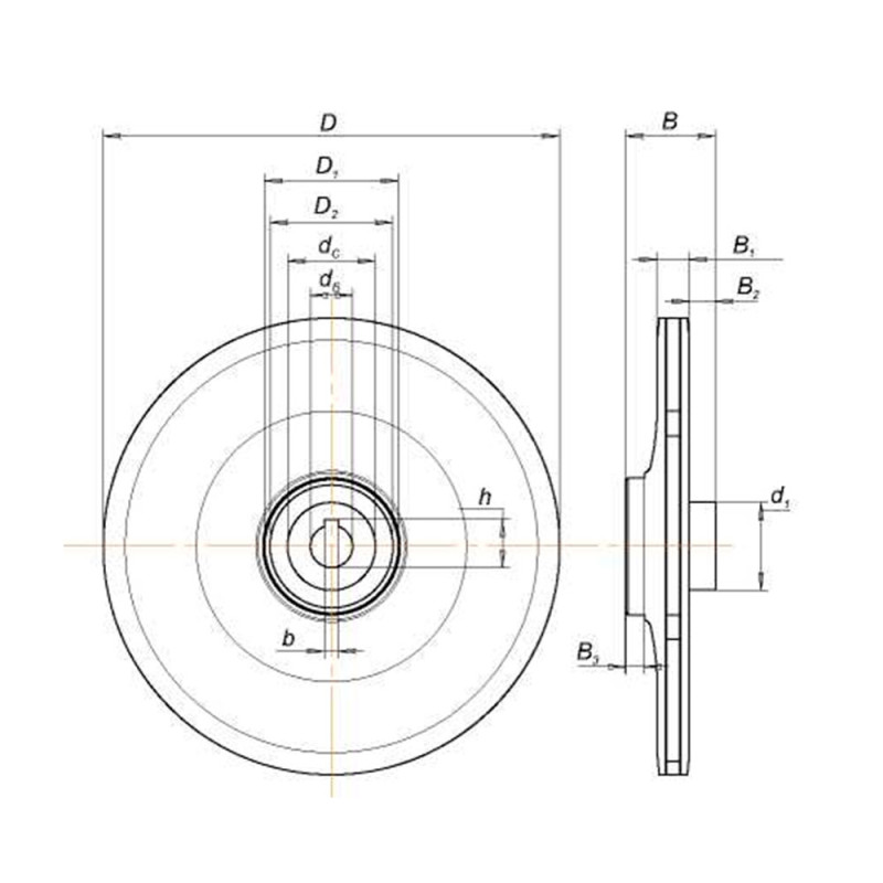 Aquatica Колесо робоче для відцентрових насосів (775313010)