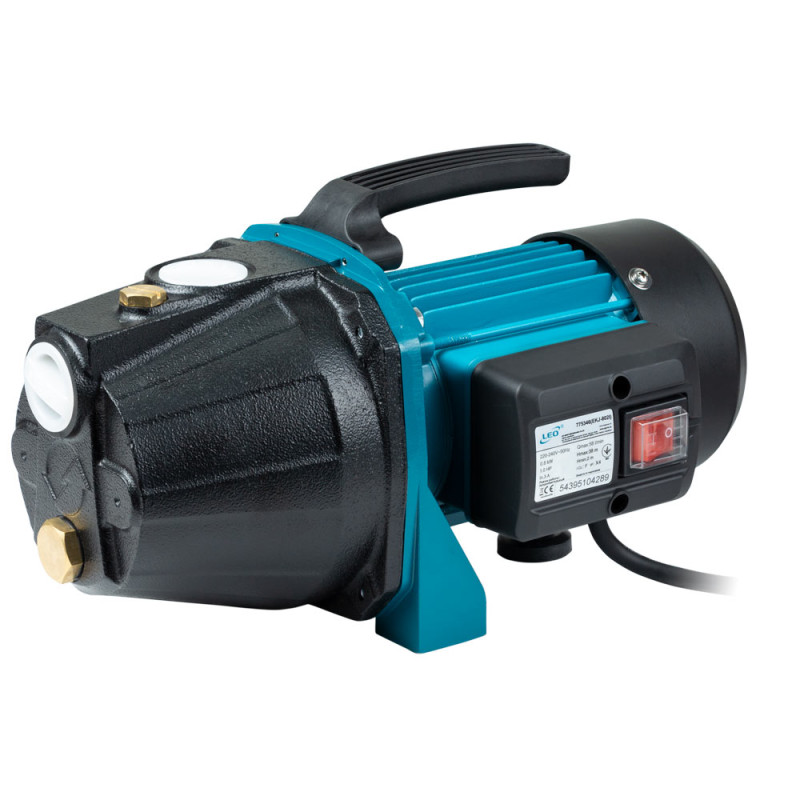 Leo Насос центробежный самовсасывающий 0.8кВт Hmax 38м Qmax 58л/мин EKJ-802I (775346)