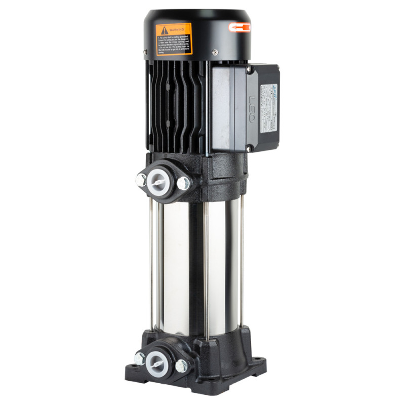 Leo Насос центробежный многоступенчатый вертикальный 1.5кВт Hmax 94м Qmax 67л/мин 3.0 EVPm2-8 (775447)