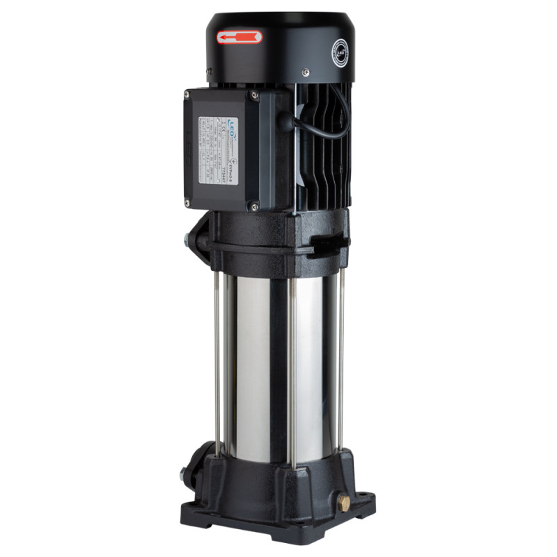 Leo Насос центробежный многоступенчатый вертикальный 1.5кВт Hmax 94м Qmax 67л/мин 3.0 EVPm2-8 (775447)