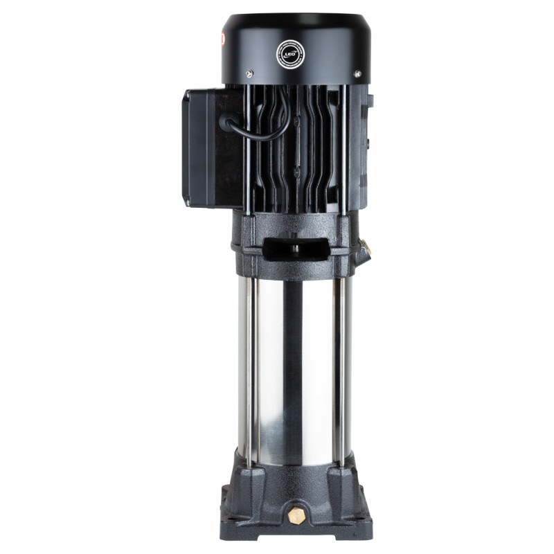 Leo Насос центробежный многоступенчатый вертикальный 1.5кВт Hmax 94м Qmax 67л/мин 3.0 EVPm2-8 (775447)