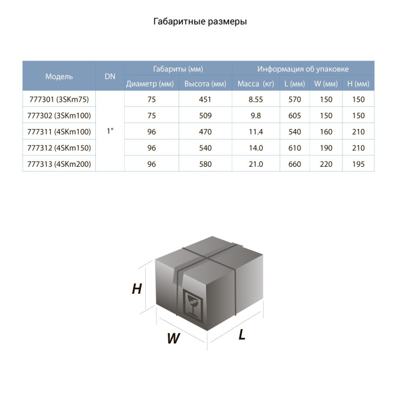 Dongyin Вихревой насос скважинный 0.75кВт H 58(34)м Q 45(20)л/мин Ø96мм AQUATICA () 4SKm100 (777311)