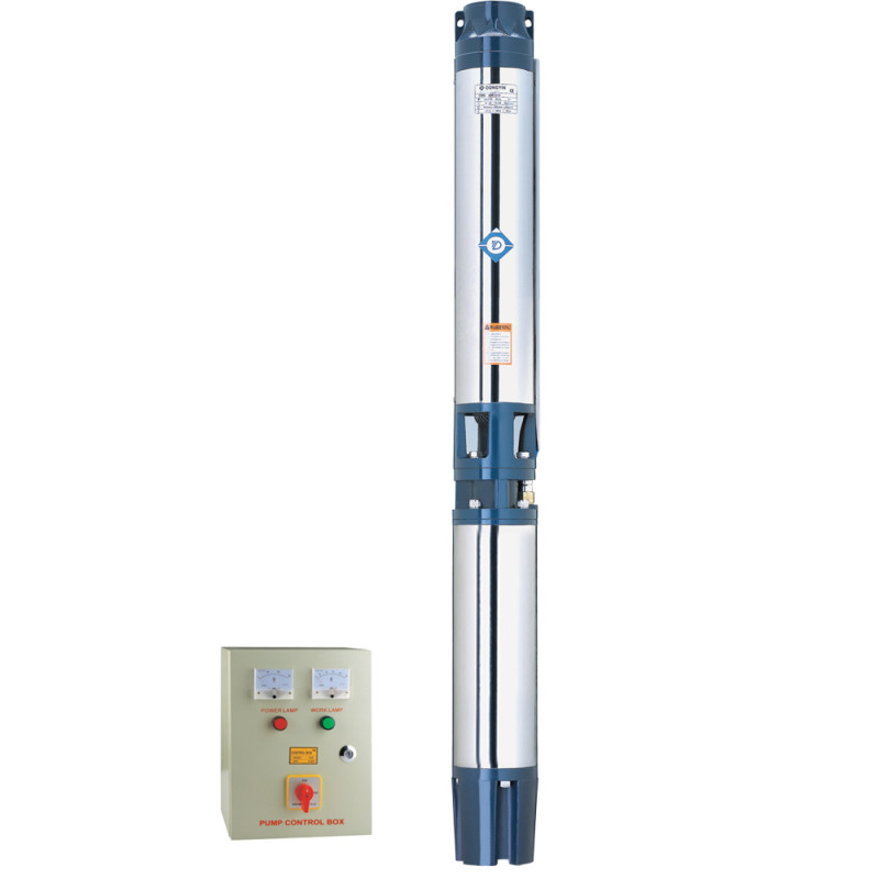 Dongyin Насос центробежный 380В 22кВт H 120(65)м Q 1200(1000)л/мин Ø151мм+пульт (из 3х ЧАСТЬ) 6SR60/9 (7776883)