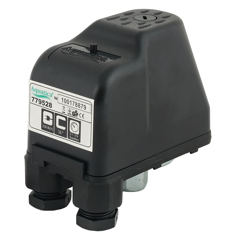 Aquatica Реле сухого ходу допоміжне 0.9-0.1 бар (гайка) (779528)
