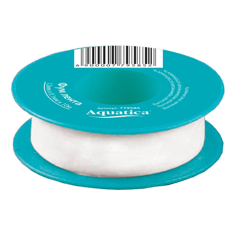 Aquatica Фторопластова (ФУМ) стрічка (0.2мм×19мм×15м) (779588) (10 шт)
