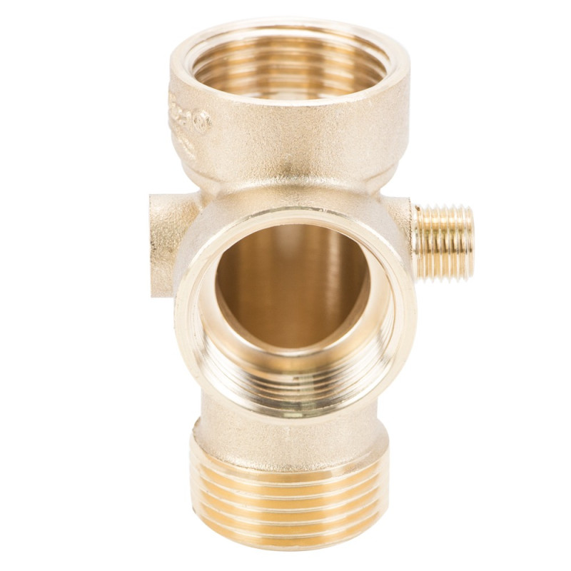 Aquatica З'єднувач п'яти вивідний 80мм 1"м×1"F×1"F×1/4"M×1/4" F∠180° (779599)